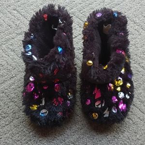 Girls Indoor Plush Booties - Mint